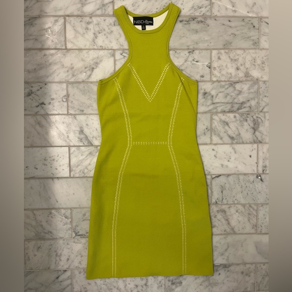 NBD x the Naven Twins - lime green body con dress - Picture 3 of 7